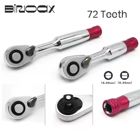 Binoax 72 TeethTorque Ratchet Wrench 85mm/100mm 1/4'' Mini Socket Wrenches Repair Tool For Vehicle B