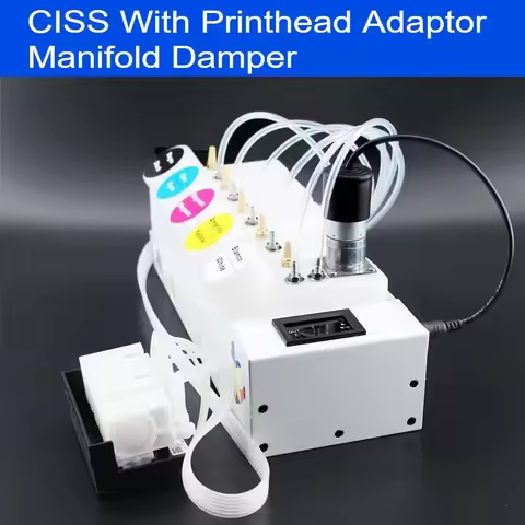 XP600 L8050 DTF Convert Printer Kit ET 8550 CISS with Printhead Adaptor Manifold Damper Internal Tim
