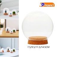 [Perfk1] with Base Valentine's Day Decoration Glass Cloche Ball Jar Dome