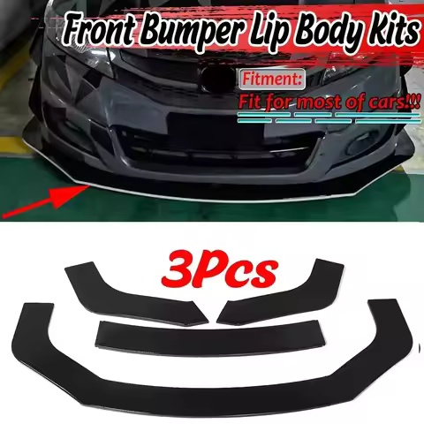Universal Car Front Bumper Lip Spoiler Cover For Honda For Civic For Accord 9TH 10TH EK EG S2000 For