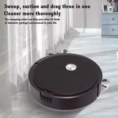 NEW 3 In 1 Smart Sweeping Robot Home Mini Sweeper Sweeping and Vacuuming Wireless Vacuum Cleaner Swe