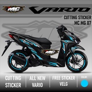 Cutting Sticker - Aksesoris Motor Stiker Honda Vario 125 & 150 New Terbaru 2019 2020 2021 Free Velg 