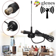 GLENES Digital Tv Antenna, DVB-T/TV Mini TV Antenna Freeview, TV HDTV Box Free Channel Black 5dBi HD