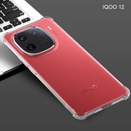 6D Shockproof Case For IQOO 12 11 Z7 5G Z7x IQOO11 IQOOZ7 IQOOZ7x IQOO12 Transparent 6D ShockResista