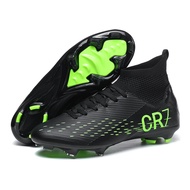 รองเท้าฟุตบอลมืออาชีพผู้ชายเล็บหัก TF Messi Ronaldo CR7 นักเรียนมืออาชีพรองเท้าฝึกซ้อมสำหรับเด็กสำหร