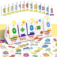 45Pcs Addition and Subtraction Within 20 Flash Card Math Arithmetic Desk Calendar Educational Learning Cards for Kids Children Calculation Educational Toys