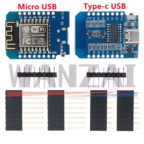 D1 Mini ESP8266 ESP-12 ESP-12F CH340G V2 USB WeMos D1 Mini WIFI Development Board D1 Mini NodeMCU Lu