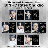 Set of 7 Photocards BTS 7 Fates Chakho - Unofficial Rounded Corner Card - 2-sided matte lamination -