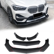 3PCS Car Front Bumper Lip Spoiler Front Bumper Splitter Deflector Guards For BMW X1 X2 X3 2010-2025 