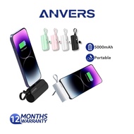 Anvers Power Bank Mini 5000mAh Portable Charger with Stand Small Lightweight for iPhone 15/14/13/12