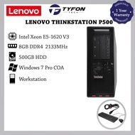 Lenovo Thinkstation P500 Workstation Intel Xeon E5-1620 V3 8GB DDR4 500GB HDD Win 7 Pro (Refurbished