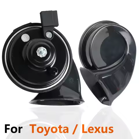 12V 110-125db 410/510Hz High Low Pitch Snail Horn Loud For Lexus IS ES CT GX LX NX RX Toyota Highlan