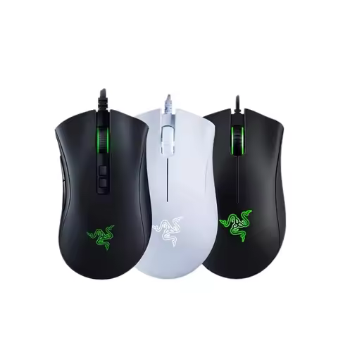 Razer DeathAdder Essential Wired Gaming Mouse 6400DPI Optical Sensor Ergonomic 5 Programmable Button