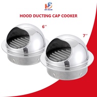 Topi Saluran Udara Stainless Steel Ducting Cap (6"/7") CAP6 CAP7 Penutup Saluran Hud