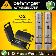 Behringer C 2 2 Matched True Studio Condenser Cardioid Microphone Mic Pair (C2 C-2)