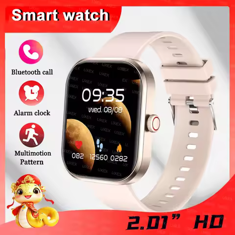 2025 New Fashion Smartwatches 2.01“ HD Bluetooth Call Health Tracking Gift For Women Custom Photo Wa