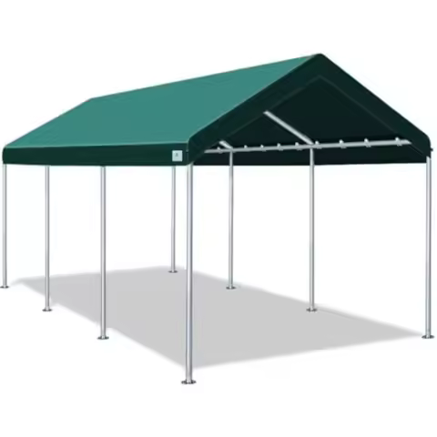 10x20 ft Heavy Duty Carport Portable Car Canopy Garage Party Tent Boat Shelter with Adjustable Heigh
