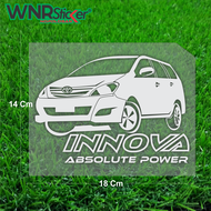 Stiker cutting Variasi kaca mobil kijang Innova