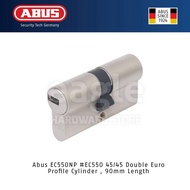 Abus EC550NP #EC550 45/45 Double Euro Profile Cylinder , 90mm Length