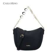 Carlo Rino Black Minimalist Crossbody Bag