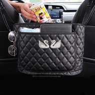0Car Seat Hanger Middle Bag Diamond Gem Storage Place couple swan