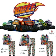 Caluby Blaze And The Monster Machine Boys Clothing Homewear Kids Pyjamas Sleepwear Sets XE-1518 F-86
