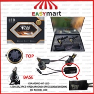 BRAND NEW STOCK H7 MODEL DIAMOND SPEC  OEM PRO BRAND LED SET LIGHT BULB LAMPU BESAR (100W) (6000K) 1
