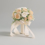 Prewedding photoshoot prop，Marriage certificate shoot bouquet，Wedding photography props，Bridal holdi