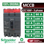 Schneider MCCB EZC EZC100F EZC250F 3P | 20A 25A 30A 40A 50A 60A 75A 80A 100A 125A 160A 200A 250A | 1