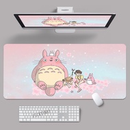 Anime Mousepads Large Cartoon Totoro Mouse Mat Big kawaii Desk Pads Non-Slip Rubber Keyboard Deskpad for Gamer