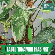 Label Tag Tanda Tulis Nama Tanggal Tanaman Hias Bibit Bunga Pot NKT - Putih
