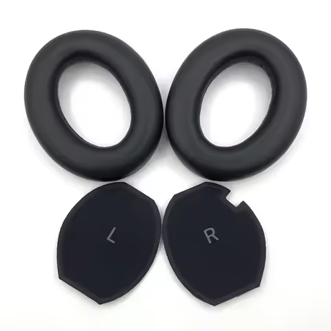 Replacement Earpads Cushion for Sennheiser Momentum 4 Wireless Headset Headphones Leather Earmuff Ea