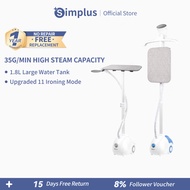 Simplus 2000W Garment Steamer Iron Steam 11-Iron Mode Stainless Steel Soleplate 34g/min Steam Output