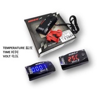 KOSO Universal Motorcycle Volt Meter 3in1 KOSO Mini Voltage Meter Voltmeter for DC 12V LED Digital D