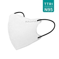 HAOFA 3D N95 Medical Mask (Taiwan N95 Specification) Snow Fox White | 30pcs M Size Fixed Size