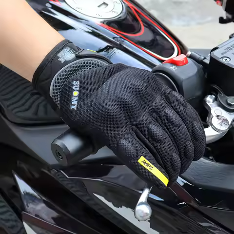 Suomy Motorcycle Gloves Touch Screen Breathable Racing Gloves Summer Mesh for Men Women Motard