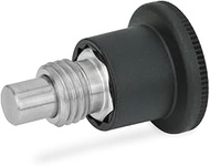 Ganter Normelemente GN 822.7-8-M16-B 7-8-M16-B Locking Bolt | Small Version, Black, Thread d2: M16