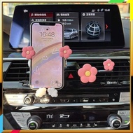 car phone holder Car mobile phone holder, car mobile phone holder, cute flowers, car air conditioning outlet, gravity support navigation bracket