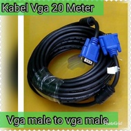 VGA Cable 20 meters White Plate VGA to VGA cable