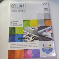 ITECH VINYL STICKER . vinyl matte,vinyl transparent