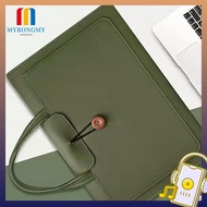 MYRONGMY 13 14 15 inch Laptop Handbag Universal Cover Protective Pouch PU Leather for //Dell/Asus