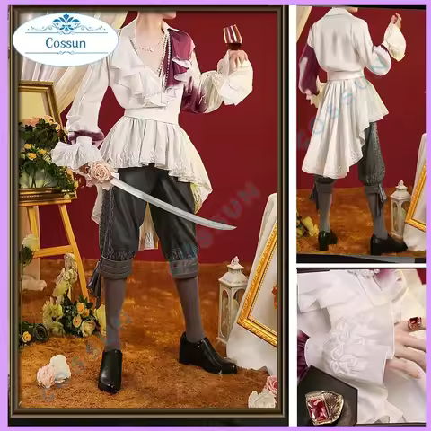 Joseph Desaulniers Photographer Cosplay Identity V Costume Uniform Game Suit Halloween Party Outfit 