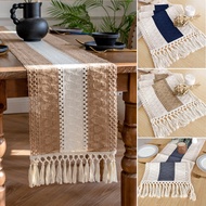 Table Runner Retro Cotton and Linen Tablecloth Suitable for Home Decoration Dining Table Mat TV Cabi