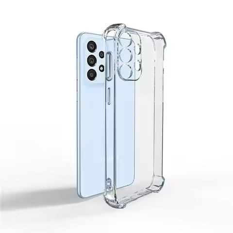 Shockproof Transparent Silicone Case For Samsung S24 S23 S22 S21 Ultra FE Cover For Samsung S 24 23 