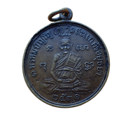 สุ่มของแถม เก็บเงินปลายทาง เหรียญกลมรูปเหมือน รุ่นเศรษฐี หลวงปู่ดู่ พรหมปัญโญ ปี2531 เนื้อทองฝาบาตร