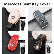 Mercedes Car Key Cover Chrome Reflection TPU Key Fob Case Remote Case Casing W212 W213 E200 E300 E40
