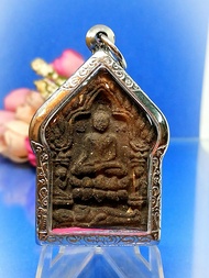 Very RarePowerful.Special version Ajahn Pleng Boonyuen Prai Khun Paen 59 Tons Nur Dam Hua Wahn Amule