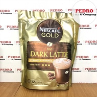 Nescafe Gold Dark latte strong latte 12stick x 34gram strong intense