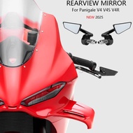 Fit For Ducati Panigale V4 V4S V4R 2025 NEW Motorcycle Bike Handlebar Rear View Mirrors Aluminum Bar