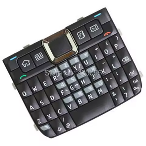 Black New Housing Home Function Main Keypads Keyboards Buttons Cover Case For Nokia E71 , Free Shipp